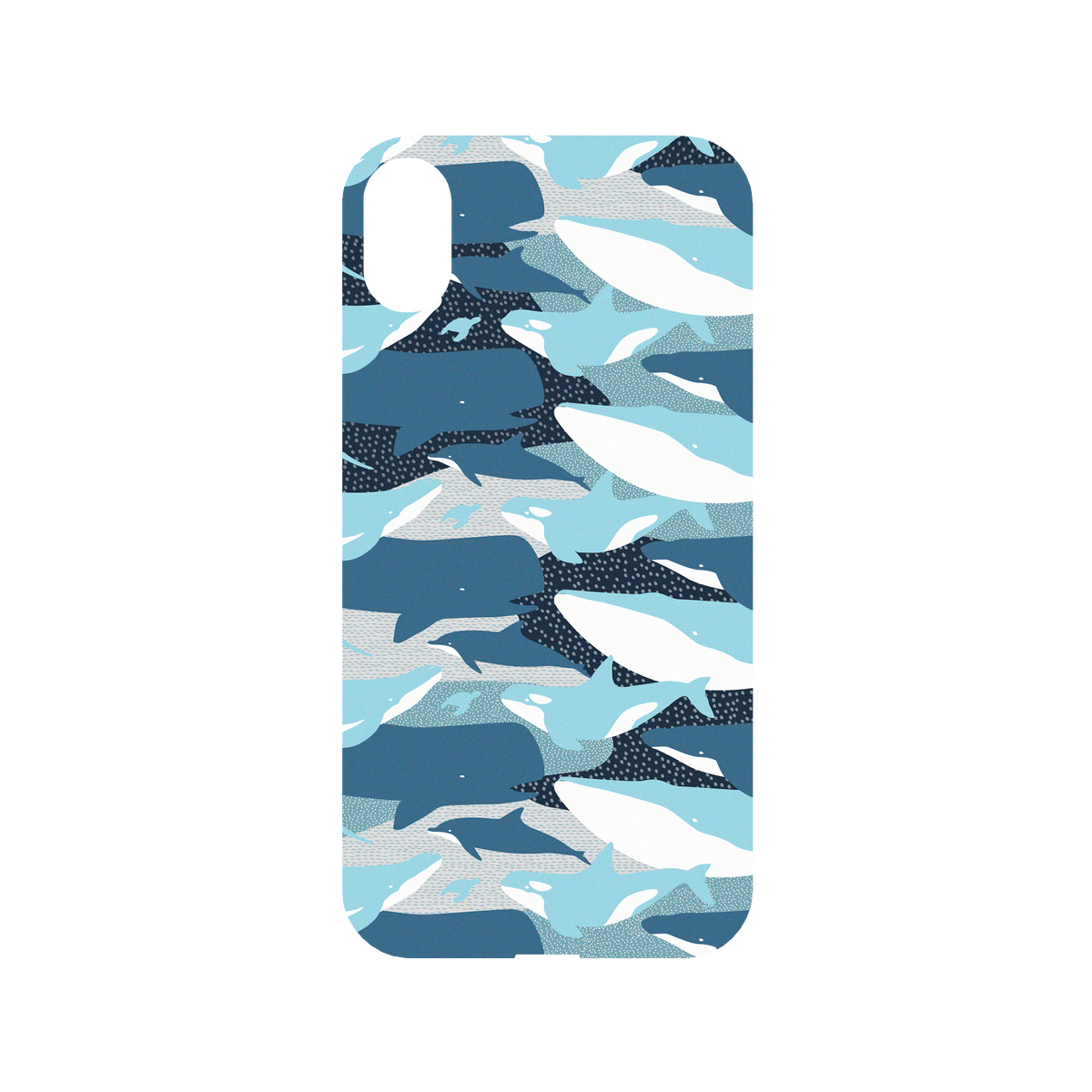RhinoShield X WasangShow Mod NX iPhone XR Case - Whale Camouflage Backplate