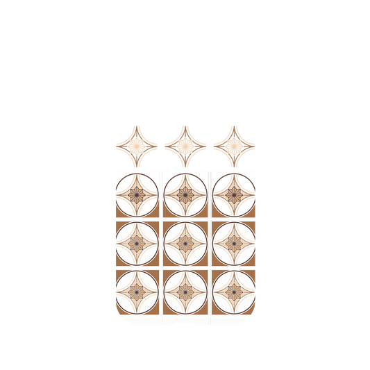 RhinoShield X OldHouseFace Mod NX iPhone XR Case - Newtro Tiles - Mocha Backplate