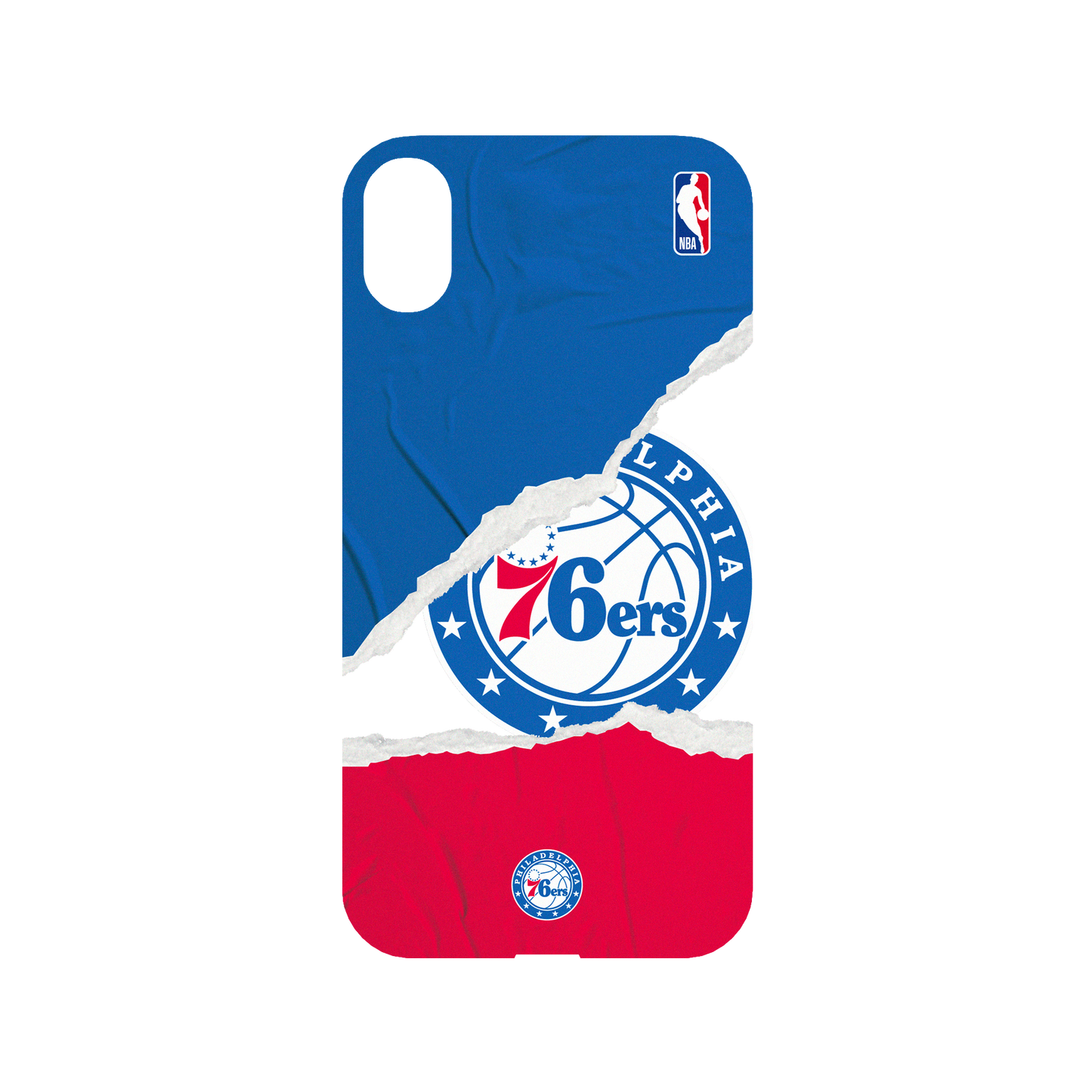 RhinoShield X NBA Mod NX iPhone XR Case - Philadelphia 76ers - Sweat and Tears Backplate