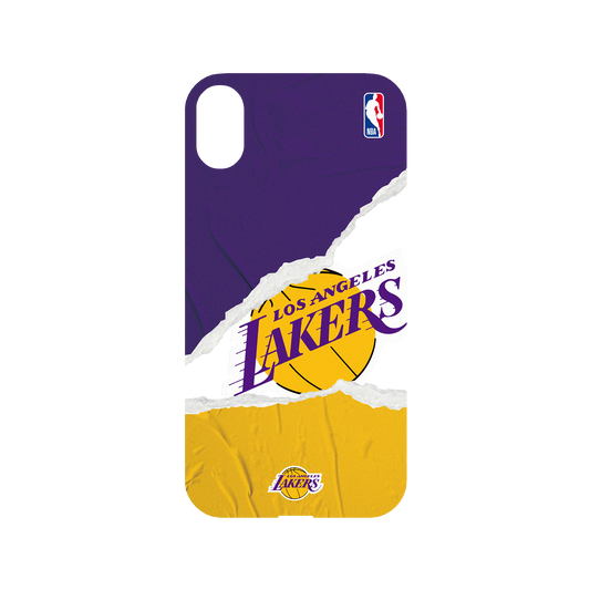 iPhone XR 犀牛盾Mod NX聯名設計款邊框背蓋兩用手機殼 NBA - 熱血系列-洛杉磯湖人 L.A. Lakers - Sweat and tears