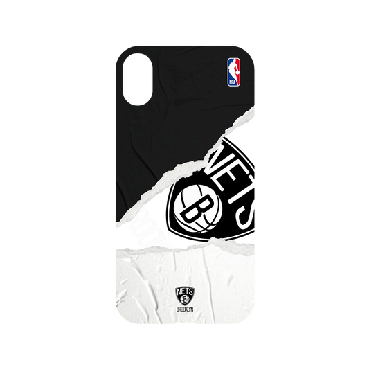 iPhone XR 犀牛盾Mod NX聯名設計款邊框背蓋兩用手機殼 NBA - 熱血系列-布魯克林籃網 Brooklyn Nets - Sweat and Tears