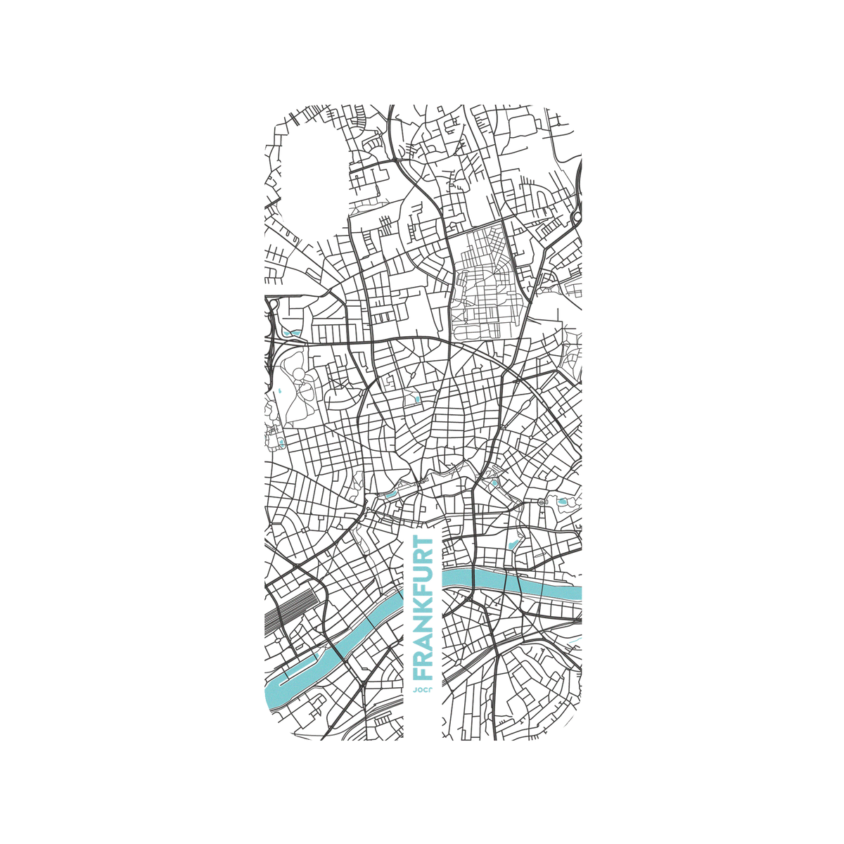 RhinoShield X JOCR Mod NX iPhone XR Case - Frankfurt (Black Logo) Backplate