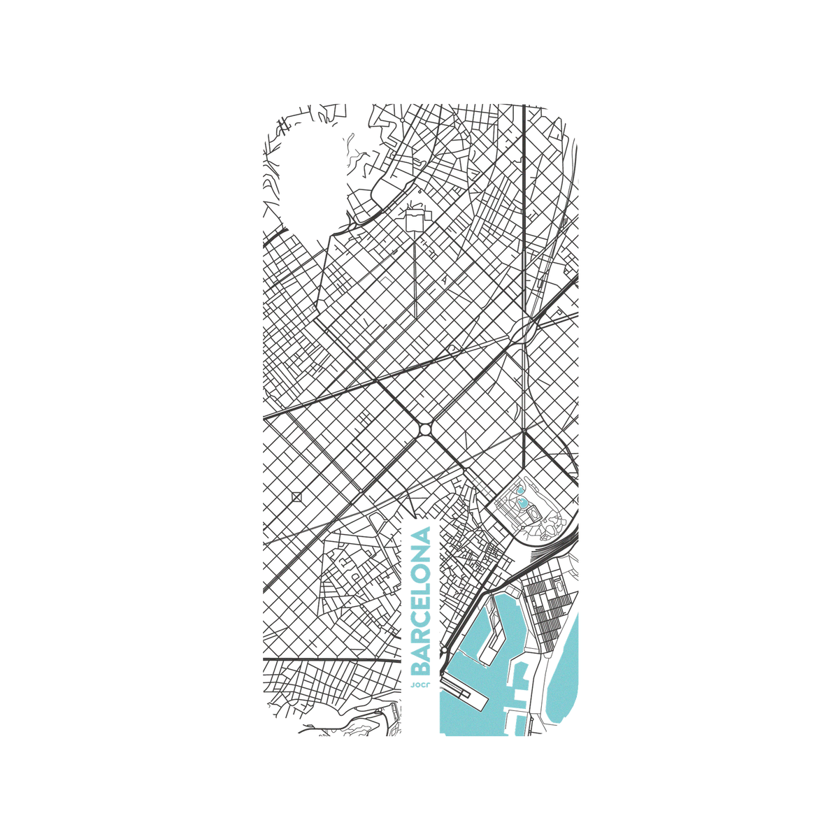RhinoShield X JOCR Mod NX iPhone XR Case - Barcelona (Black Logo) Backplate