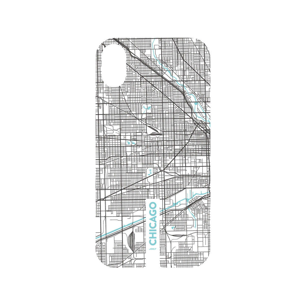 RhinoShield X JOCR Mod NX iPhone XR Case - Chicago (Black Logo) Backplate