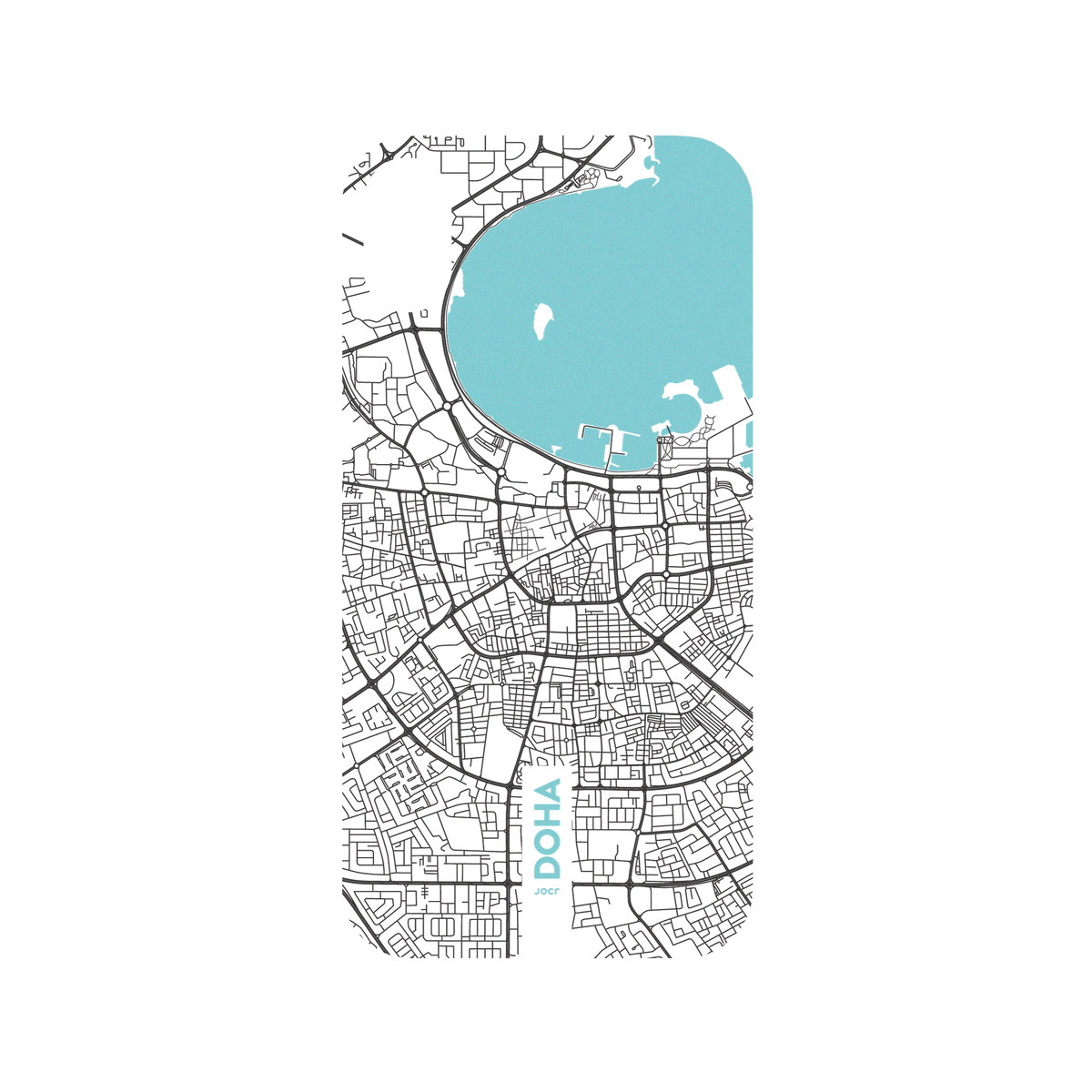 RhinoShield X JOCR Mod NX iPhone XR Case - Doha (Black Logo) Backplate