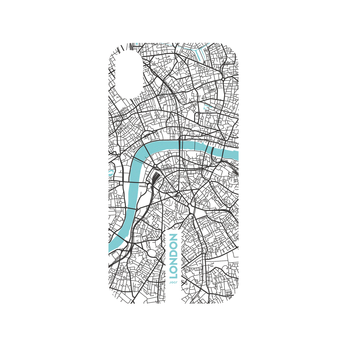 RhinoShield X JOCR Mod NX iPhone XR Case - London (Black Logo) Backplate