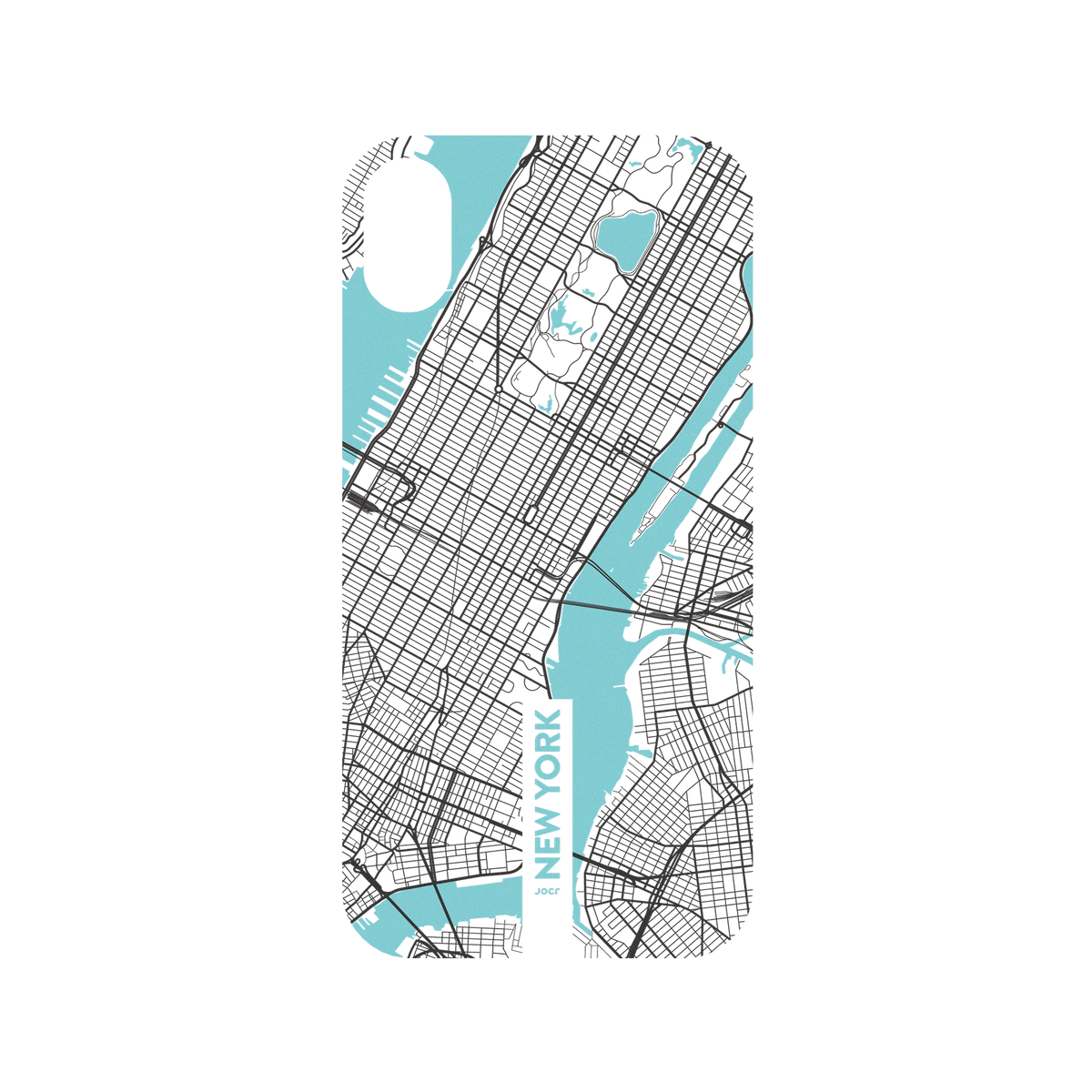 RhinoShield X JOCR Mod NX iPhone XR Case - New York (Black Logo) Backplate