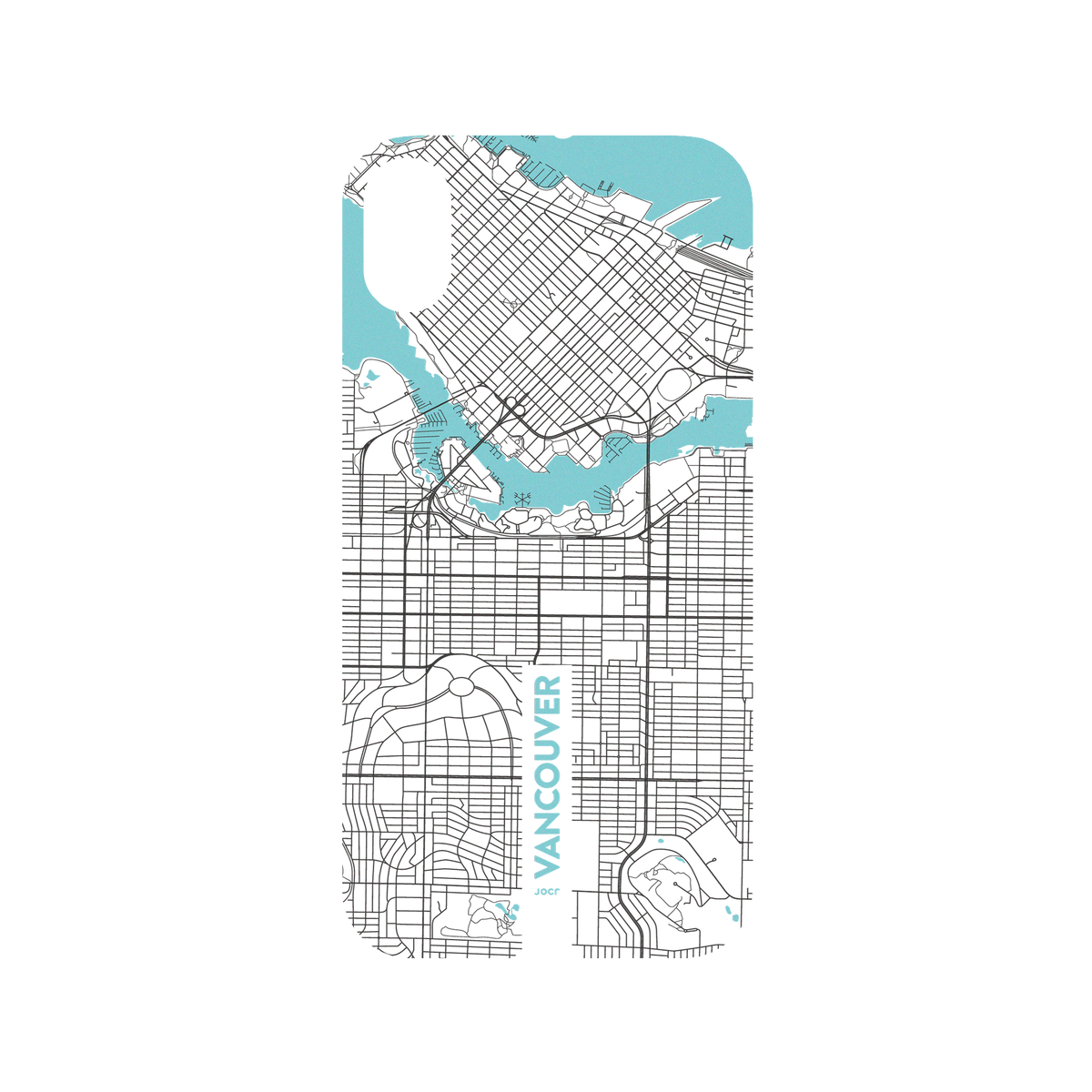 RhinoShield X JOCR Mod NX iPhone XR Case - Vancouver (Black Logo) Backplate