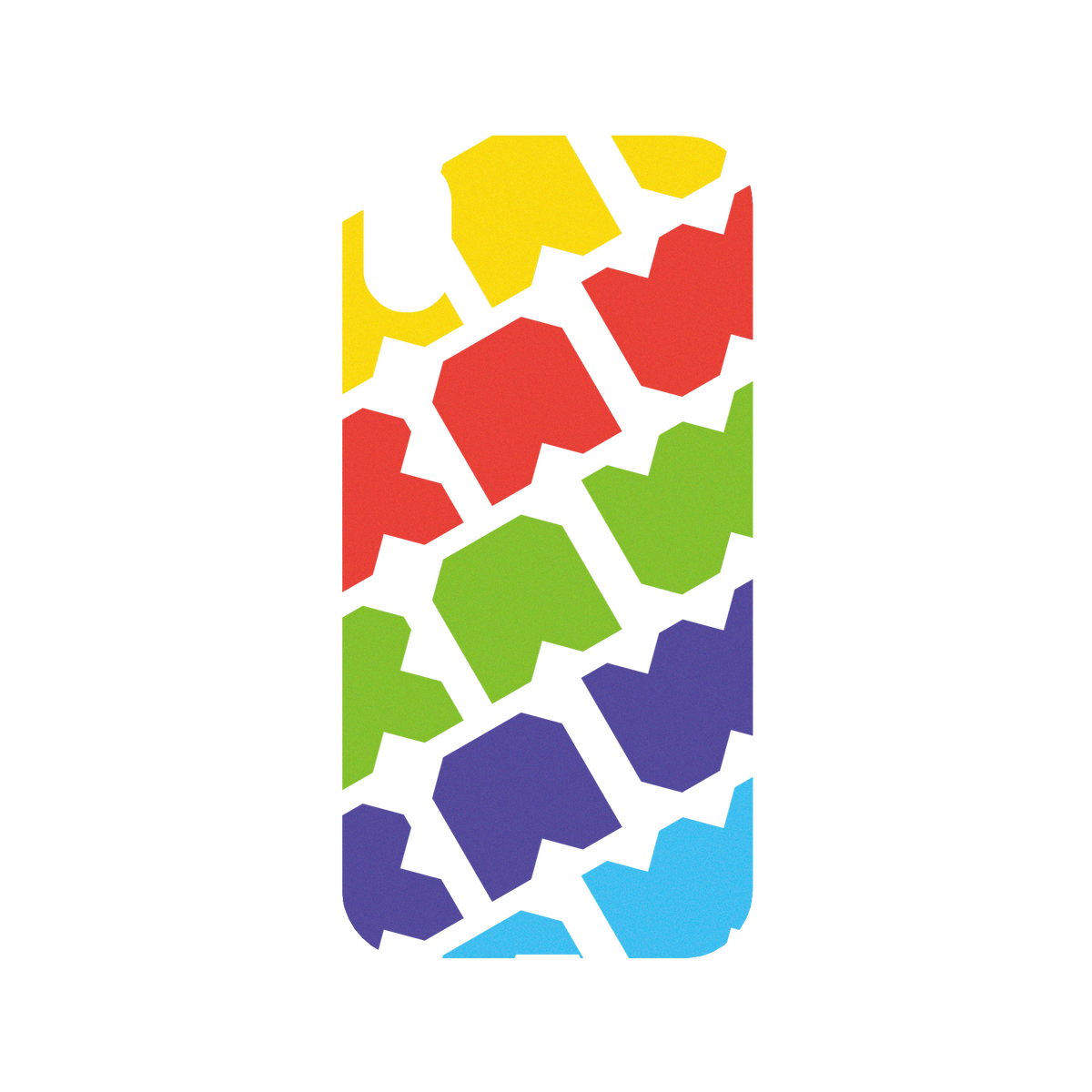RhinoShield X JOCR Mod NX iPhone XR Case - Raw Rainbow Pattern Big Backplate