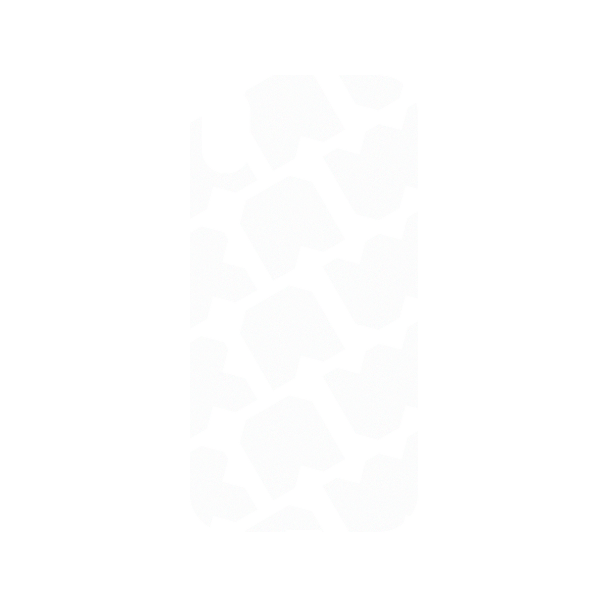 RhinoShield X JOCR Mod NX iPhone XR Case - Raw White Pattern Big Backplate