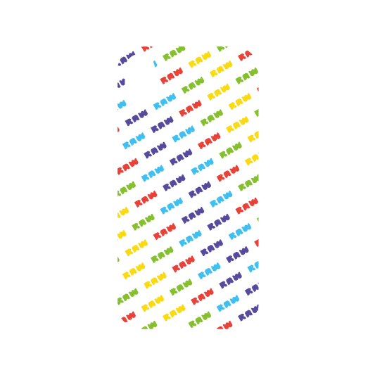 RhinoShield X JOCR Mod NX iPhone XR Case - Raw Rainbow Pattern Small Backplate