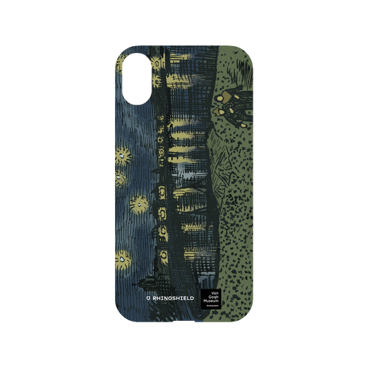 RHINOSHIELD X Van Gogh Museum  Mod NX iPhone XR Case - Sketch of Starry Night Over the Rhône - Recolored by RHINOSHIELD Backplate
