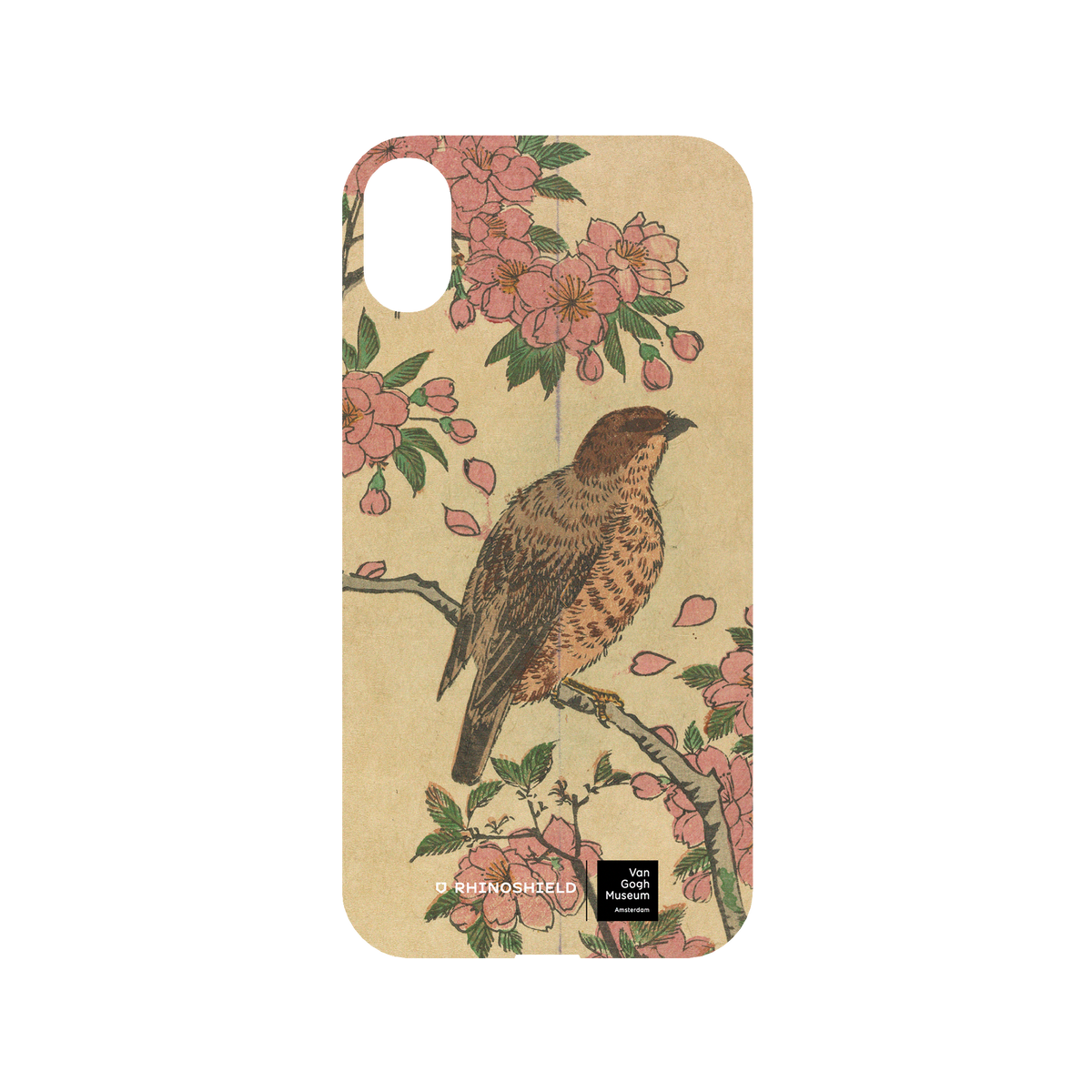 RHINOSHIELD X Van Gogh Museum  Mod NX iPhone XR Case - Cherry Blossoms and Shrike - Utagawa Hiroshige III Backplate