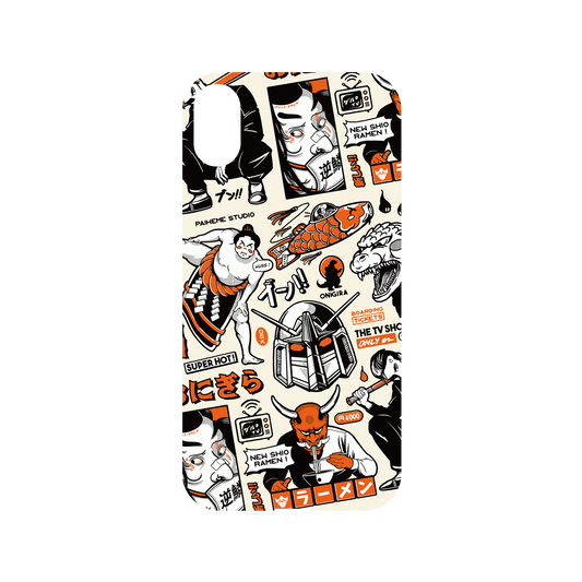 RhinoShield X Paiheme Studio Mod NX iPhone XR Case - Black Orange Mix Backplate
