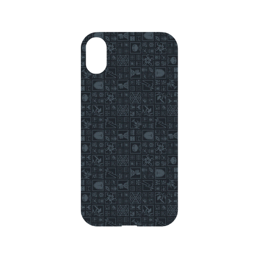 RhinoShield X 6: Siege Mod NX iPhone XR Case - Mosaic - Dark Blue Backplate