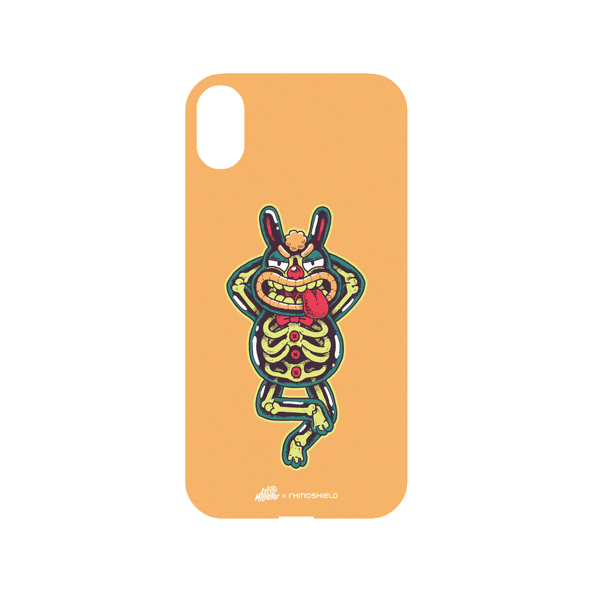 RhinoShield X Lei Melendres Mod NX iPhone XR Case - Skeleton Rabbit Backplate