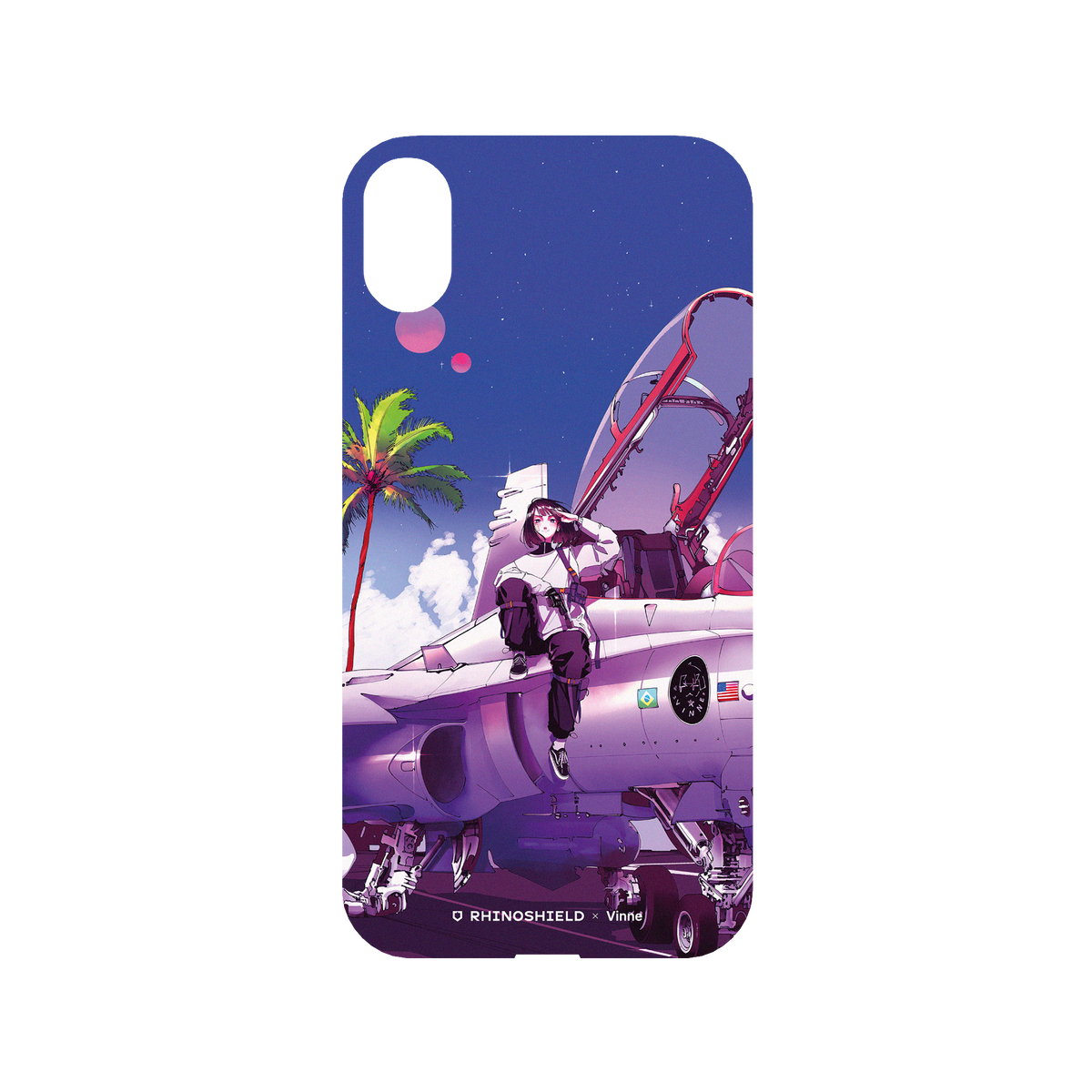 RhinoShield X Vinne Mod NX iPhone XR Case - Miami Stars Backplate