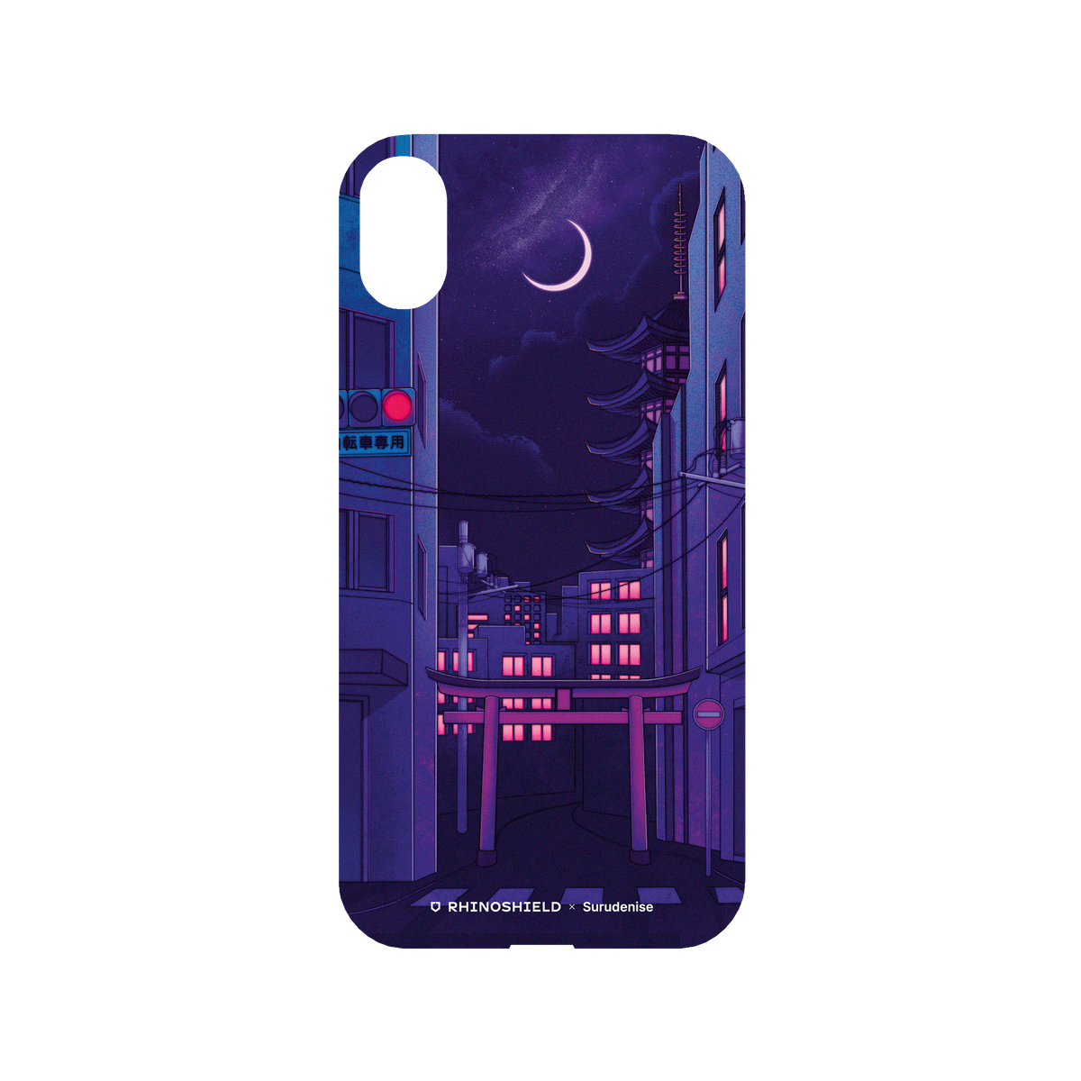 RhinoShield X Surudenise Mod NX iPhone XR Case - Tokyo Night Backplate