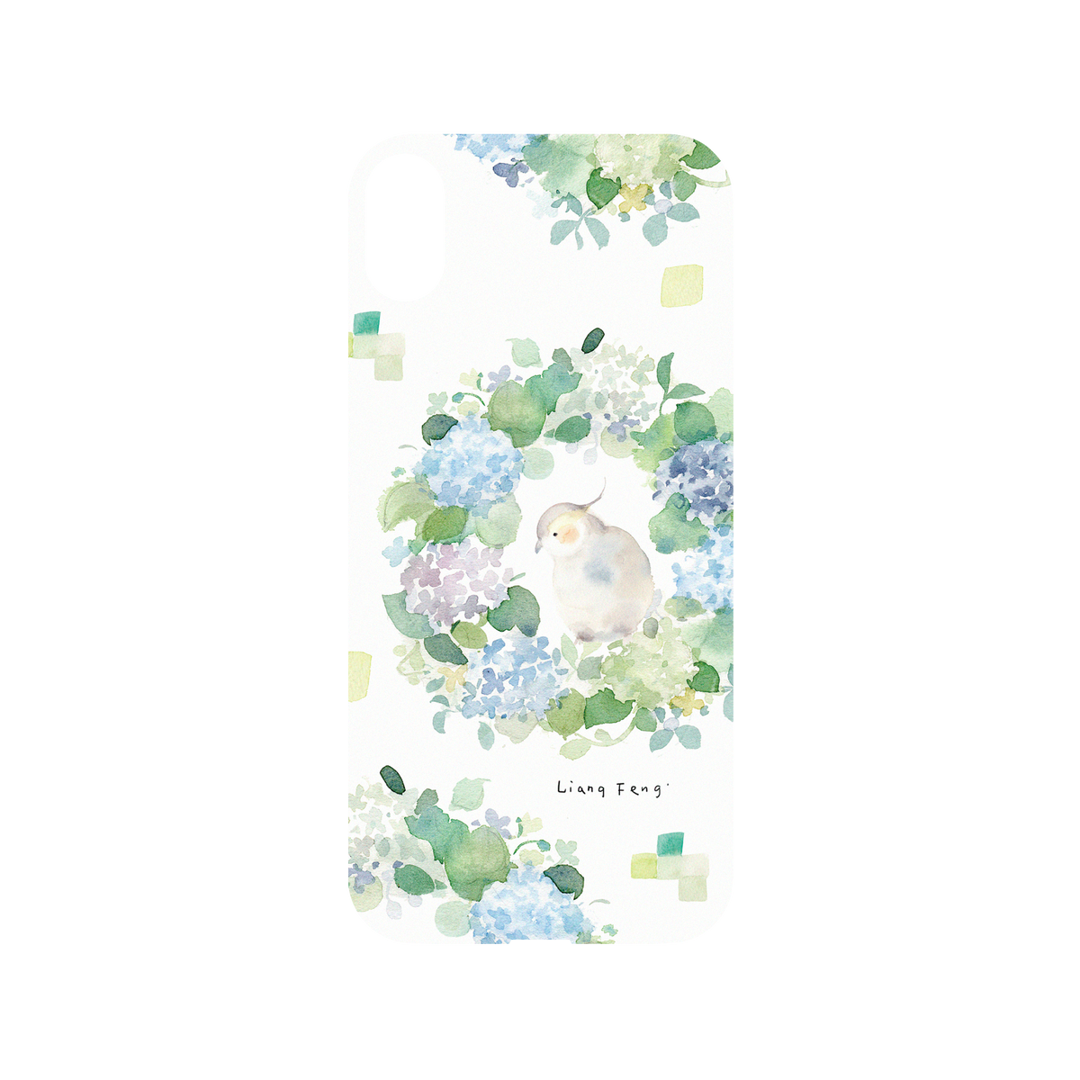 RhinoShield X Liang Feng Mod NX iPhone XS Max Case - Hydrangeas Backplate