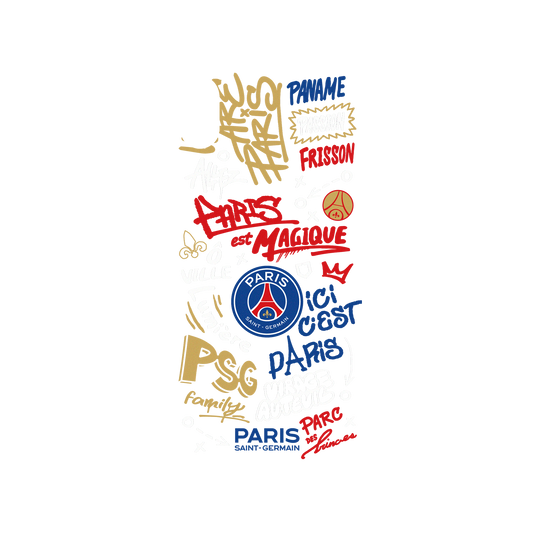RhinoShield X PSG Mod NX iPhone XS Max Case - Paris Saint-Germain - Graffiti Backplate