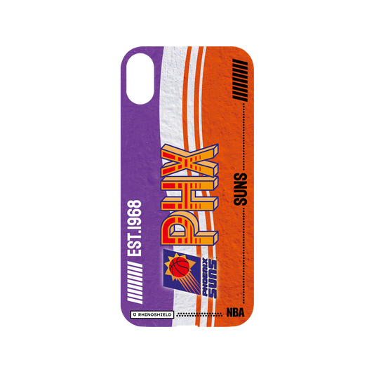 iPhone XS Max 犀牛盾Mod NX聯名設計款邊框背蓋兩用手機殼 NBA - 復古球員卡-鳳凰城太陽 Phoenix Suns - Vintage Card