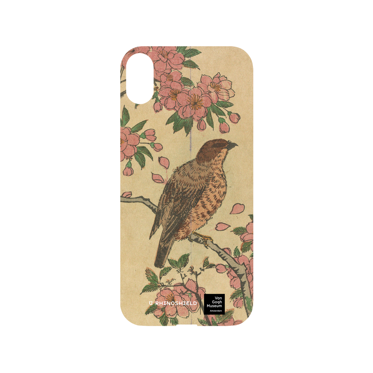 RHINOSHIELD X Van Gogh Museum  Mod NX iPhone XS Max Case - Cherry Blossoms and Shrike - Utagawa Hiroshige III Backplate