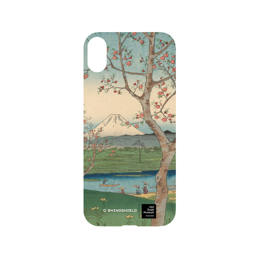 RHINOSHIELD X Van Gogh Museum  Mod NX iPhone XS Max Case - View of Mount Fuji from Koshigaya - Utagawa Hiroshige Backplate