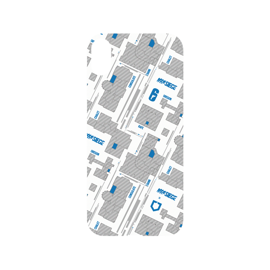 RhinoShield X 6: Siege Mod NX iPhone XS Max Case - Map - Blue Backplate