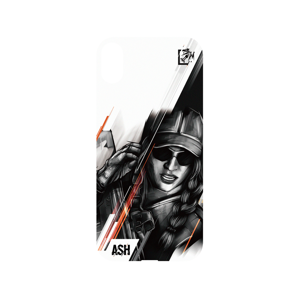 RhinoShield X 6: Siege Mod NX iPhone XS Max Case - Ash - Sketch Backplate