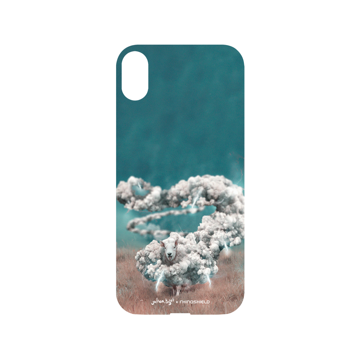 RhinoShield X Julien Tabet Mod NX iPhone XS Max Case - Stormy Backplate