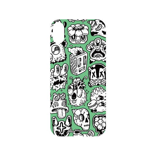 RhinoShield X Lei Melendres Mod NX iPhone XS Max Case - Fun Portraits Backplate