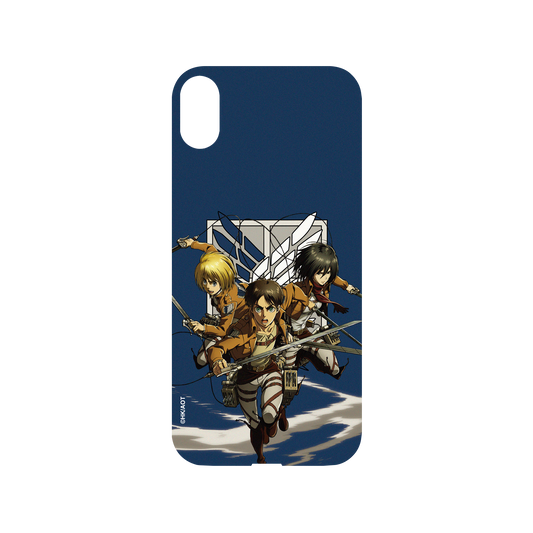 RhinoShield X Attack on Titan Mod NX iPhone XS Max Case - Eren, Mikasa, and Armin Backplate