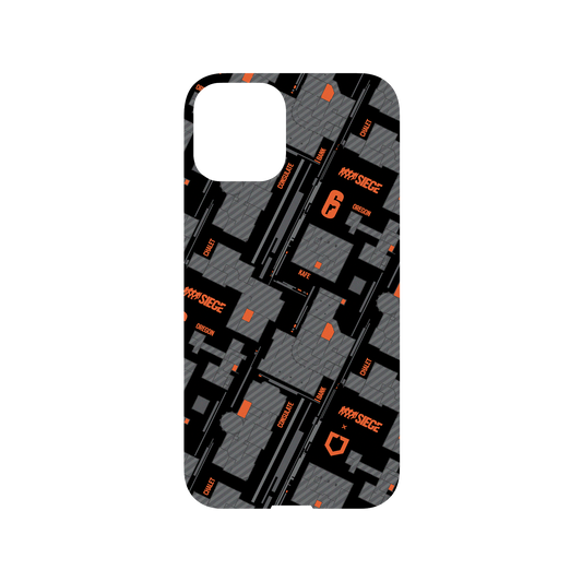 RhinoShield X 6: Siege Mod NX iPhone 11 Pro Case - Map - Orange Backplate