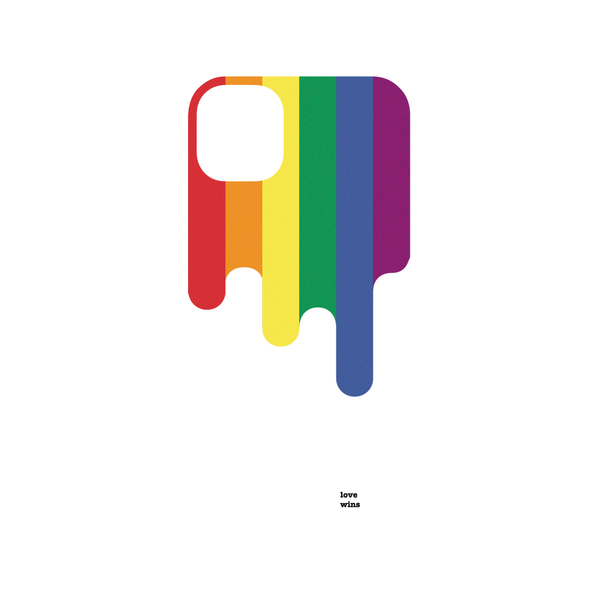 RhinoShield Mod NX iPhone 11 Case: Original Designs - Rainbow Stripes With Love Wins Backplate