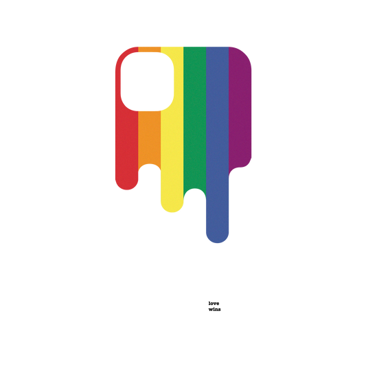 RhinoShield Mod NX iPhone 11 Case: Original Designs - Rainbow Stripes With Love Wins Backplate