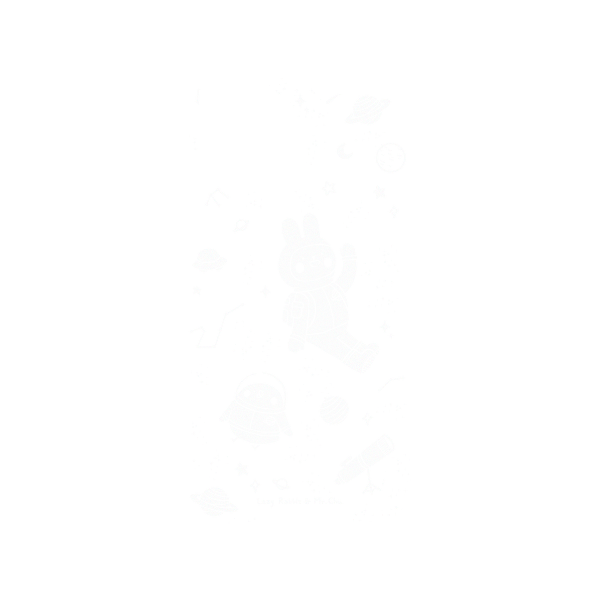 iPhone 11 犀牛盾Mod NX聯名設計款邊框背蓋兩用手機殼 懶散兔與啾先生 - outerspace