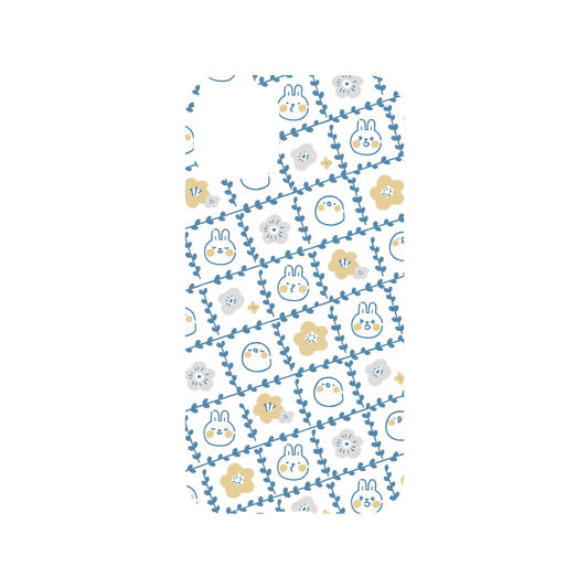 iPhone 11 犀牛盾Mod NX聯名設計款邊框背蓋兩用手機殼 懶散兔與啾先生 - 格子