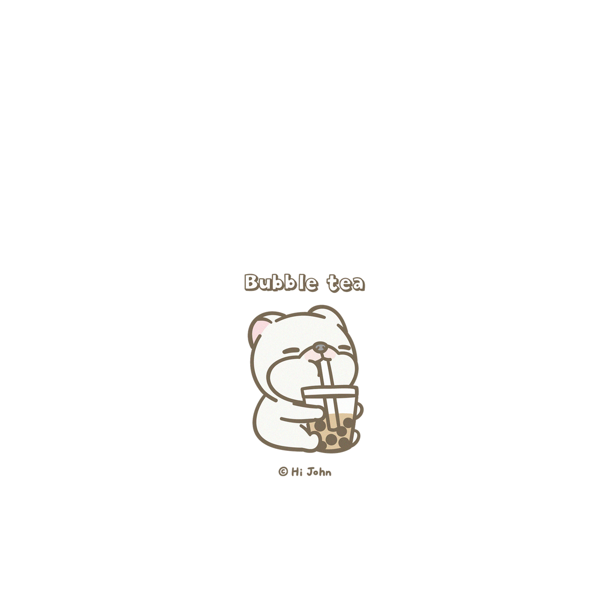 iPhone 11 犀牛盾Mod NX聯名設計款邊框背蓋兩用手機殼 嗨小強 - I Love Bubble tea