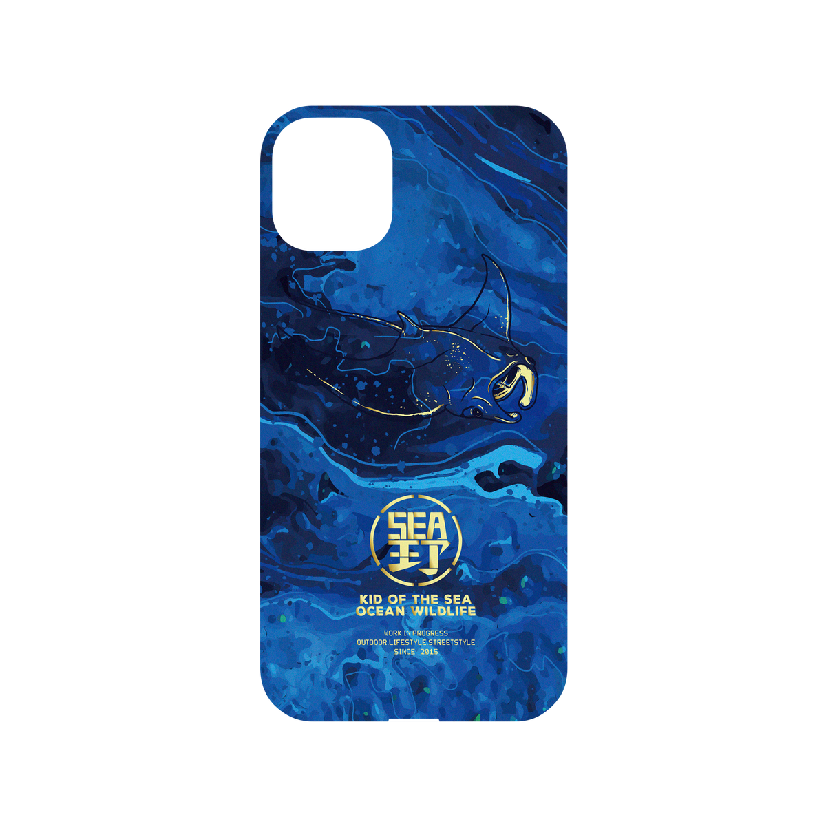 iPhone 11 犀牛盾Mod NX聯名設計款邊框背蓋兩用手機殼 KID - 野SEA海洋MANTA