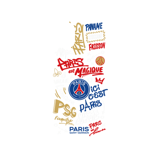 RhinoShield X PSG Mod NX iPhone 11 Case - Paris Saint-Germain - Graffiti Backplate