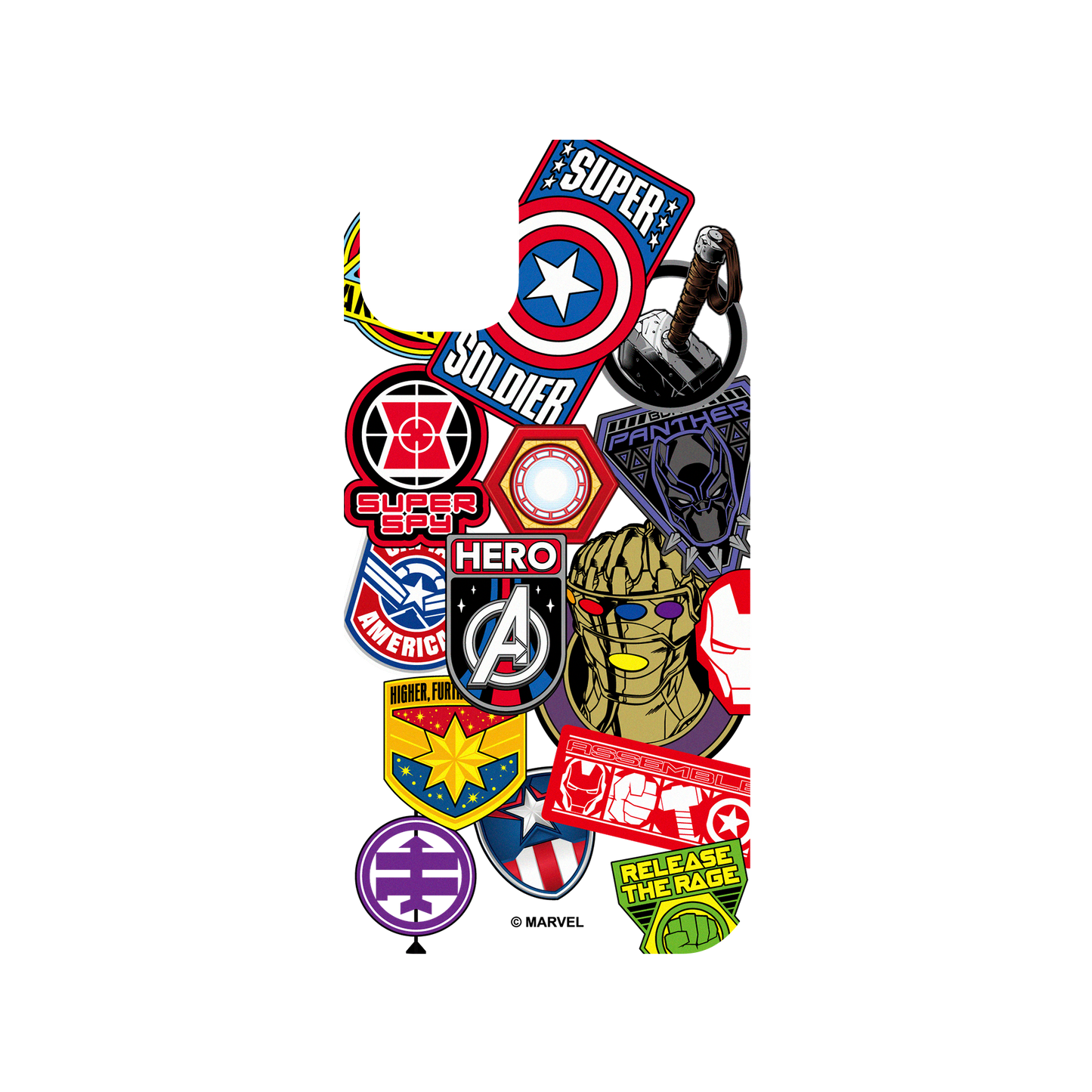 iPhone 11 犀牛盾Mod NX邊框背蓋兩用手機殼 Marvel 漫威 - 漫威英雄-貼紙系列