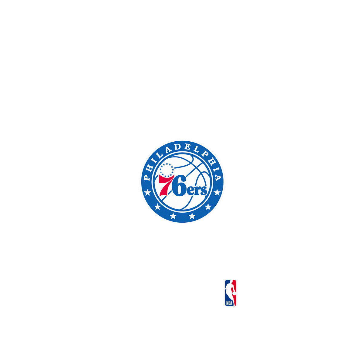iPhone 11 犀牛盾Mod NX聯名設計款邊框背蓋兩用手機殼 NBA - Logo-費城76人 Philadelphia 76ers