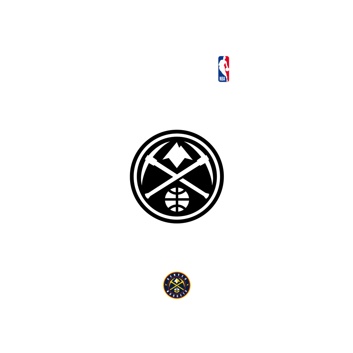 iPhone 11 犀牛盾Mod NX聯名設計款邊框背蓋兩用手機殼 NBA - B&W-丹佛金塊 Denver Nuggets B&W
