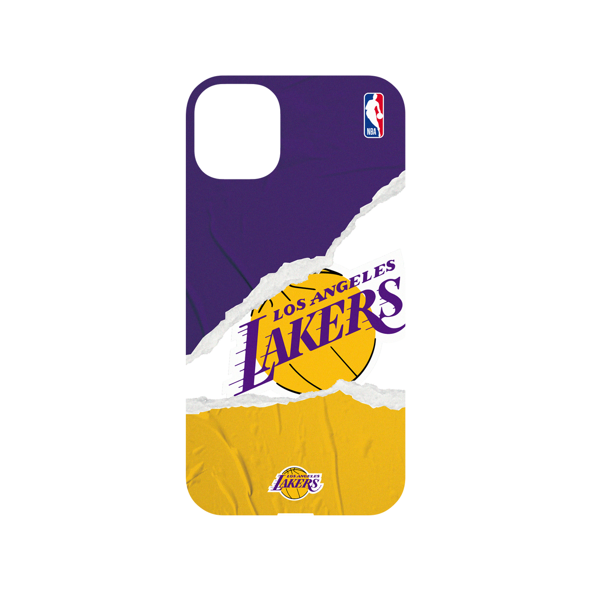 iPhone 11 犀牛盾Mod NX聯名設計款邊框背蓋兩用手機殼 NBA - 熱血系列-洛杉磯湖人 L.A. Lakers - Sweat and tears