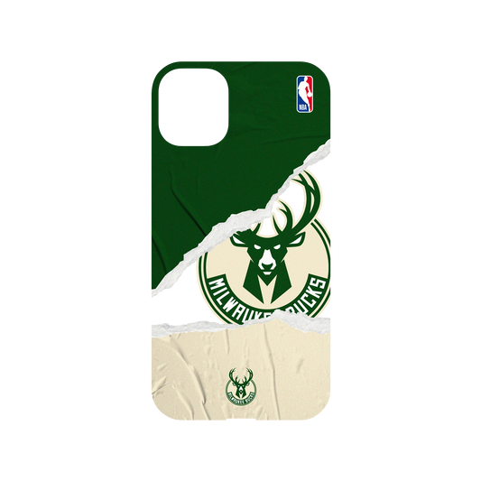 iPhone 11 犀牛盾Mod NX聯名設計款邊框背蓋兩用手機殼 NBA - 熱血系列-密爾瓦基公鹿 Milwaukee Bucks - Sweat and Tears