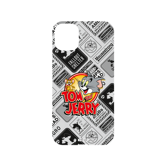 iPhone 11 犀牛盾Mod NX邊框背蓋兩用手機殼 Tom and Jerry - 貼紙系列 - 復古LOGO