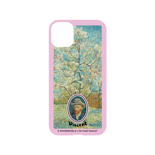 RhinoShield X Van Gogh Museum Mod NX iPhone 11 Case - Peach Tree in Blossom - Pink Frame Backplate