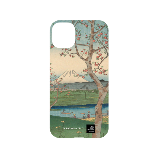RHINOSHIELD X Van Gogh Museum  Mod NX iPhone 11 Case - View of Mount Fuji from Koshigaya - Utagawa Hiroshige Backplate