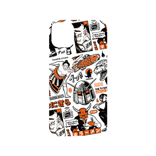 RhinoShield X Paiheme Studio Mod NX iPhone 11 Case - Black Orange Mix (Transparent) Backplate