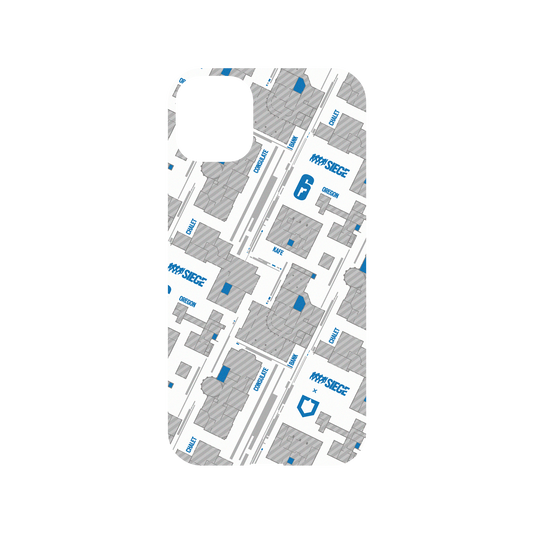 RhinoShield X 6: Siege Mod NX iPhone 11 Case - Map - Blue Backplate
